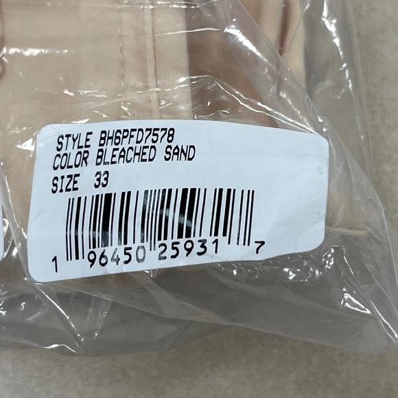 HUDSON Jeans Rosalie Bleached Sand High-Rise Wide Leg Cargo Jean - Size 33 - NWT - Picture 7 of 7